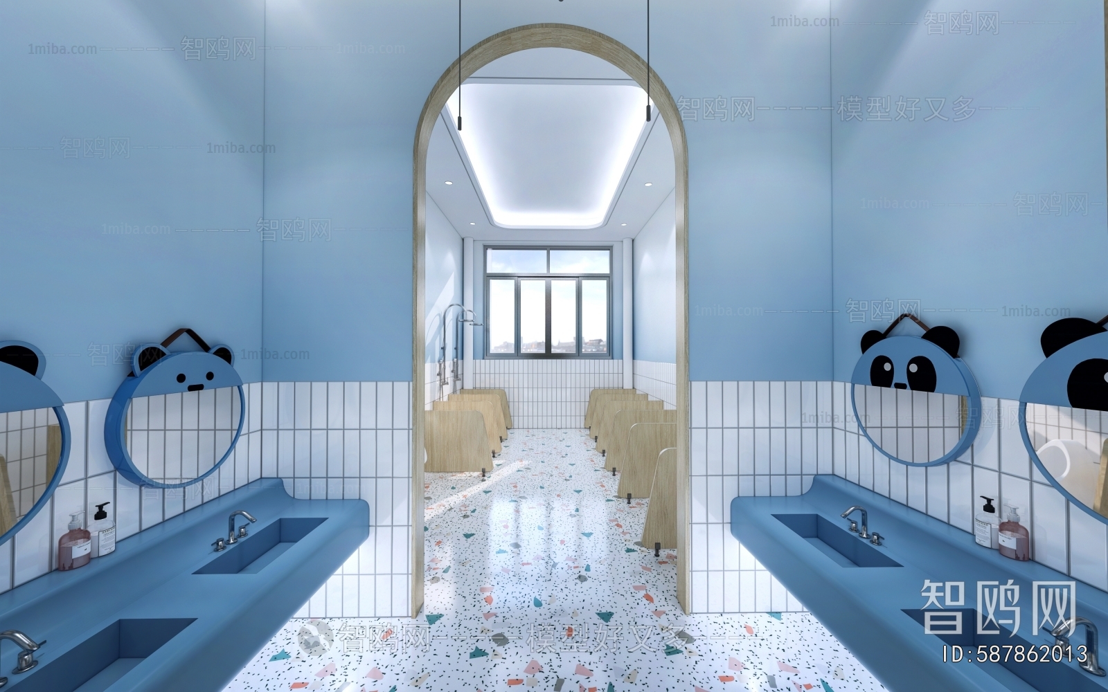 Modern Children's Restroom