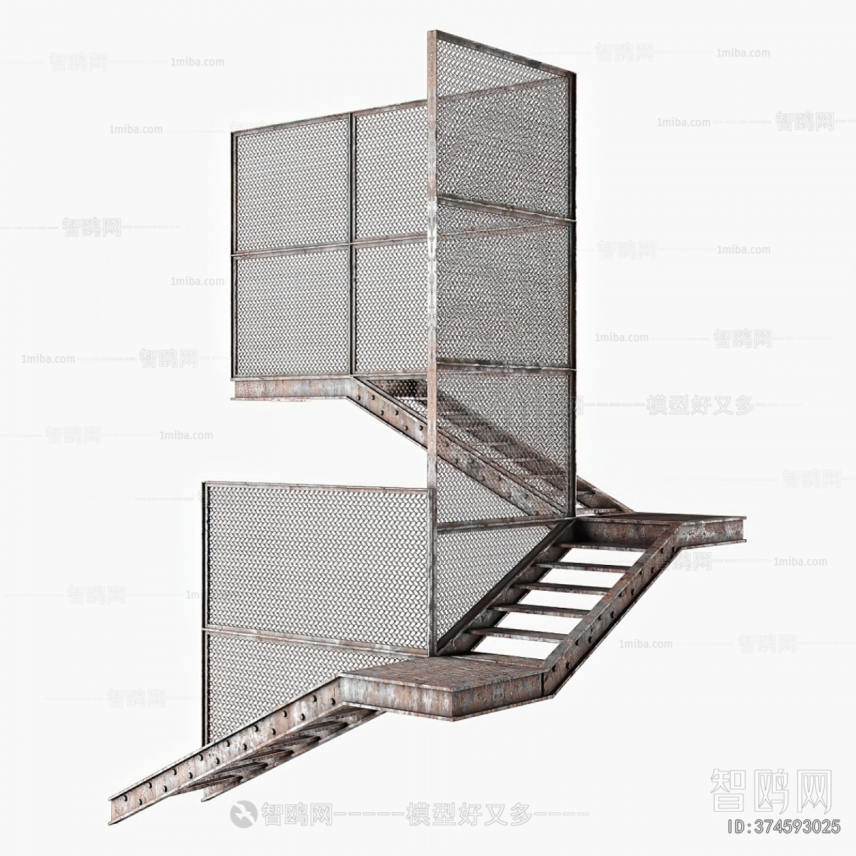 Industrial Style Staircase