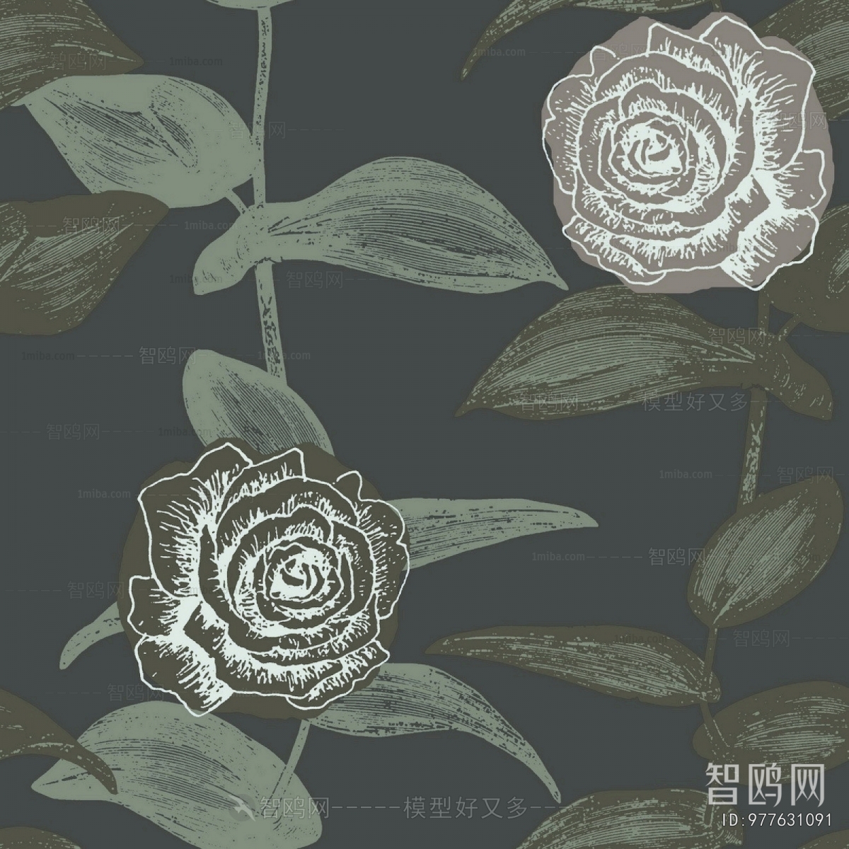 欧式花纹墙布墙纸