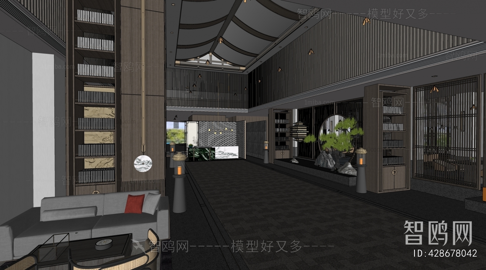 New Chinese Style Lobby Hall