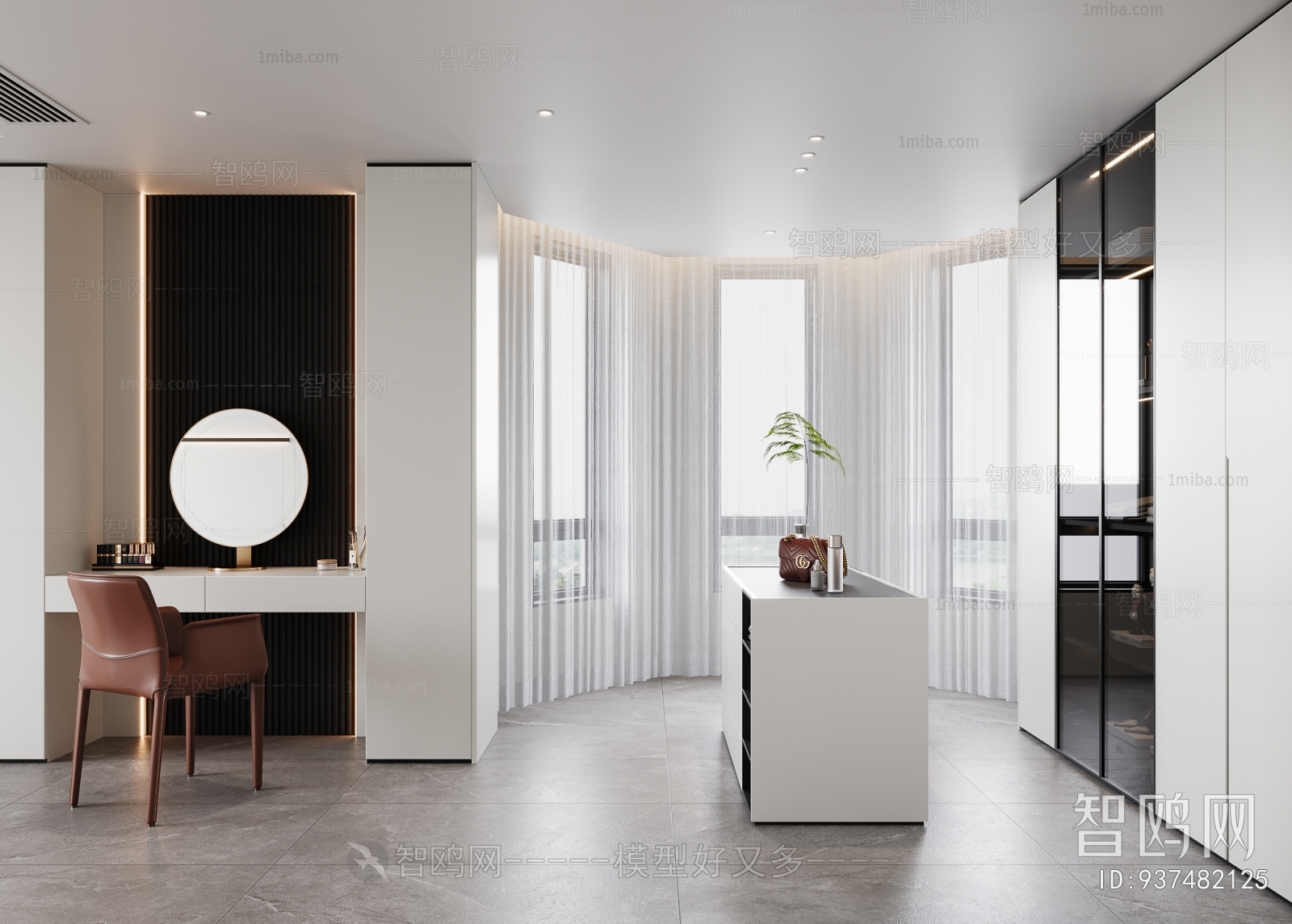 Modern Clothes Storage Area