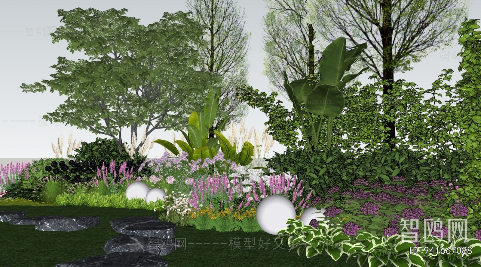 Modern Park Landscape