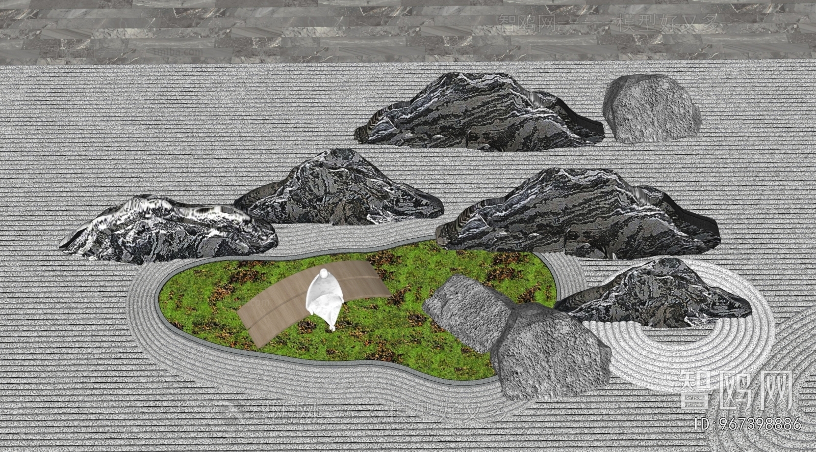 Modern Rockery Waterscape