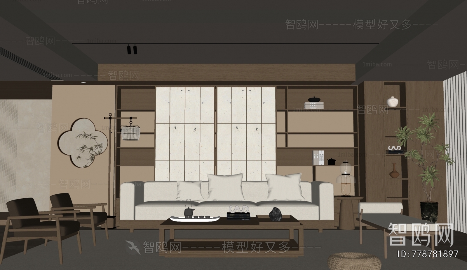 新中式宋式风客厅