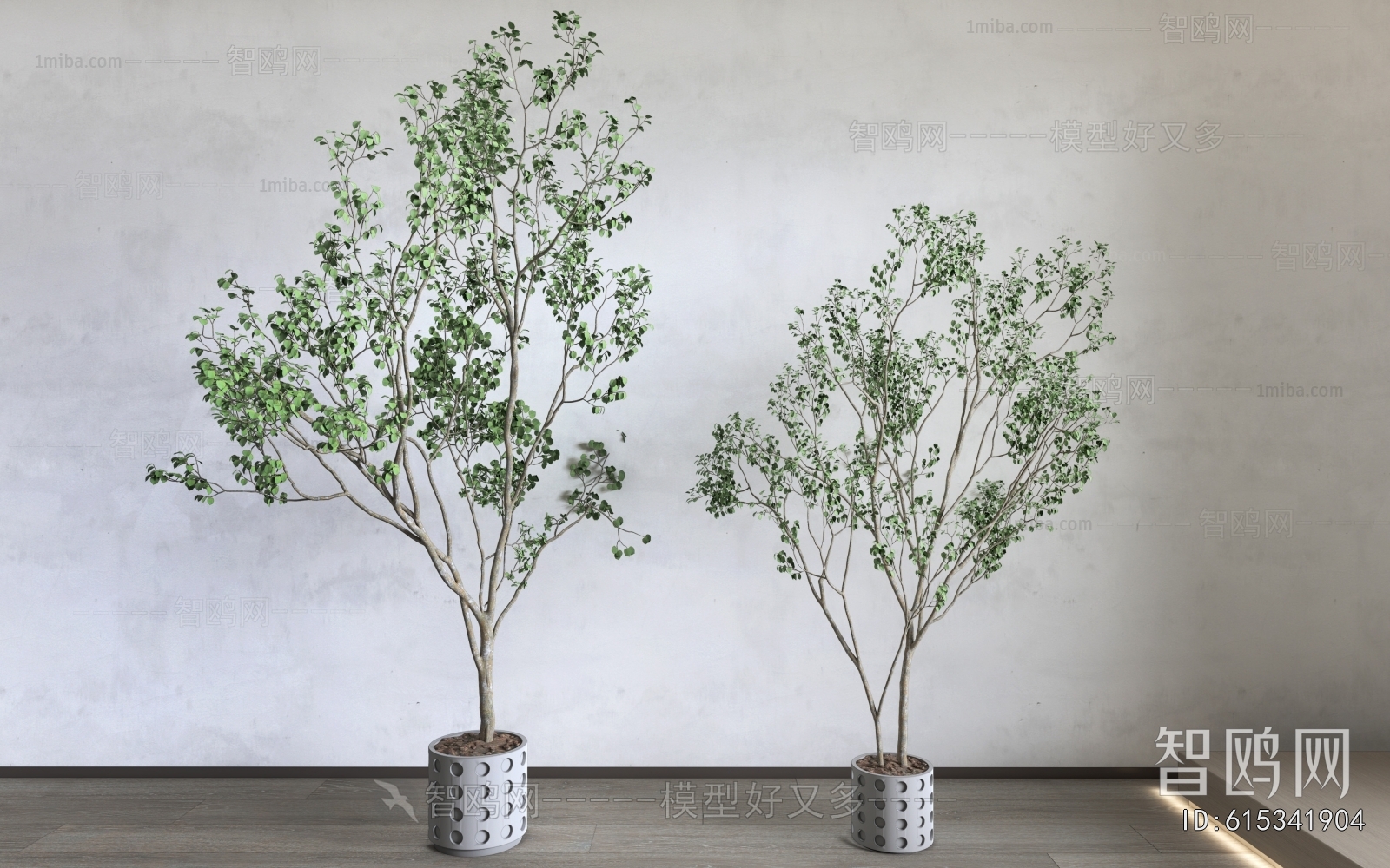 Modern Ground Green Plant Potted Plants