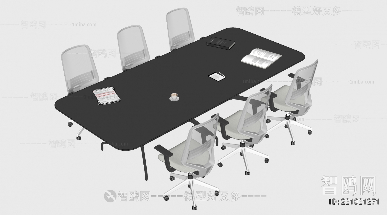 现代会议桌椅组合
