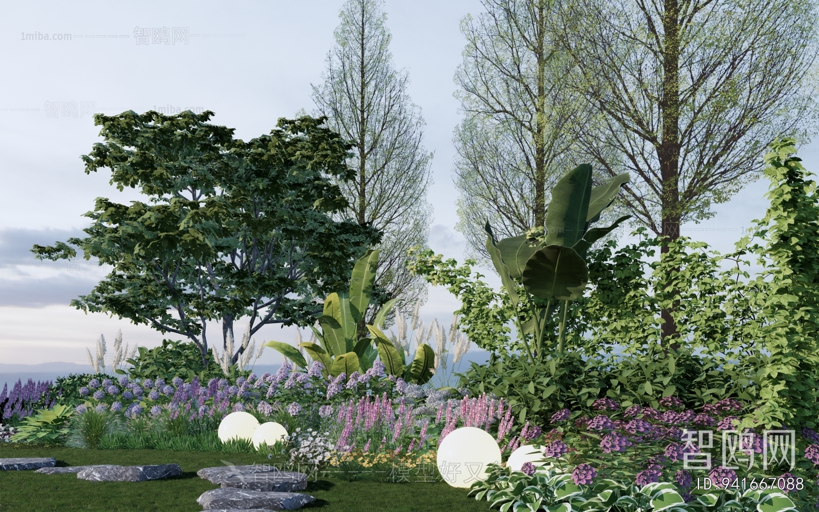 Modern Park Landscape