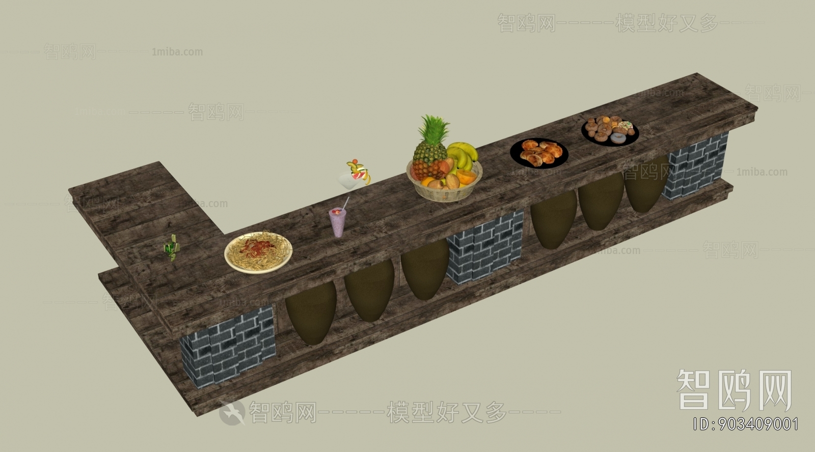 Chinese Style Counter Bar