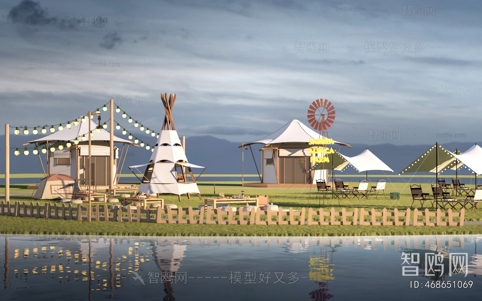 Modern Park Landscape