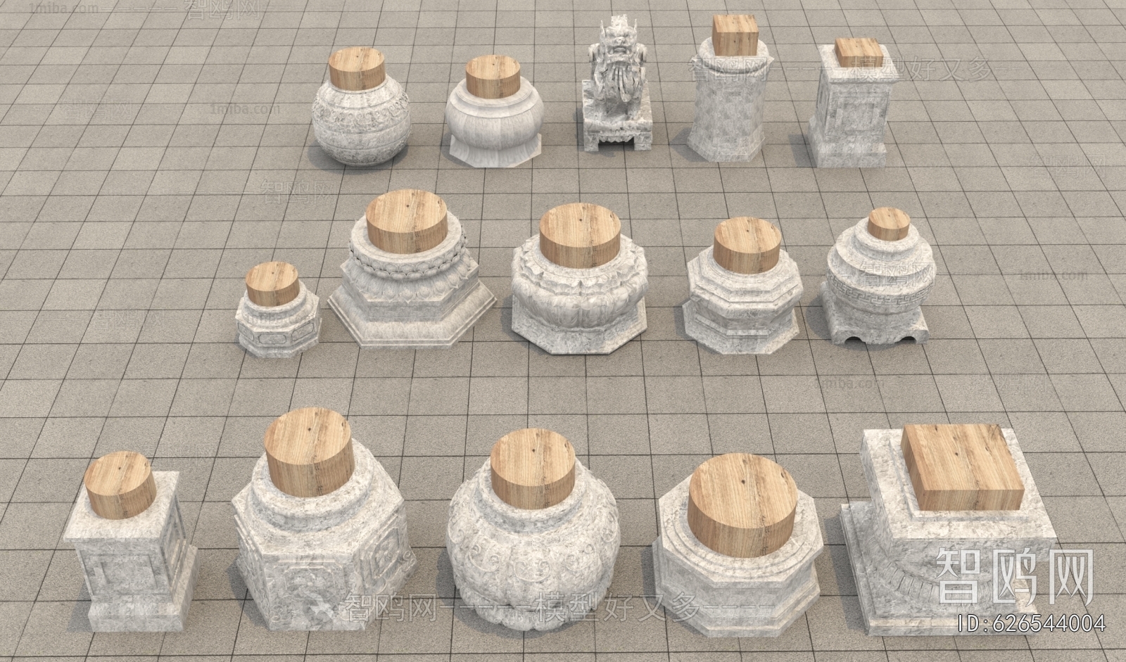 New Chinese Style Column