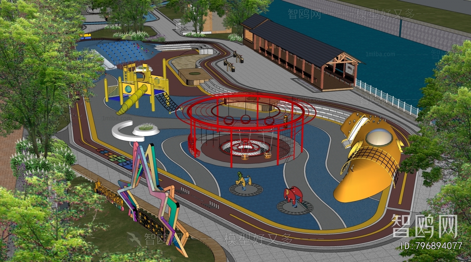 Modern Park Landscape