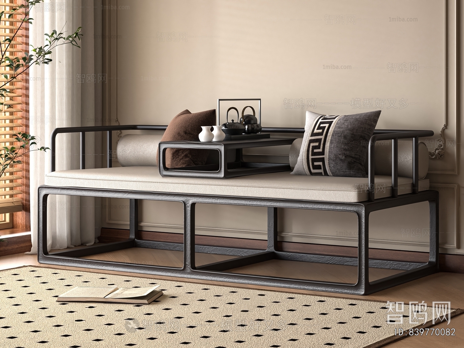 New Chinese Style Arhat Bed