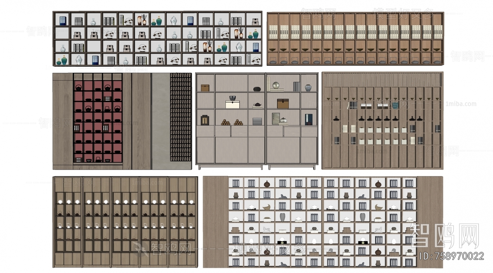 New Chinese Style Decorative Cabinet