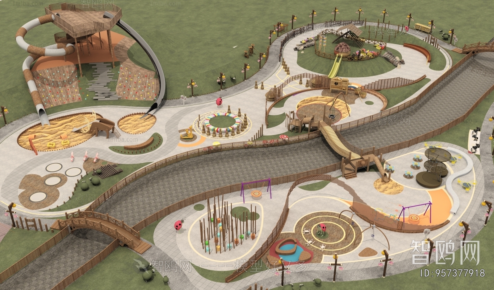 Modern Park Landscape