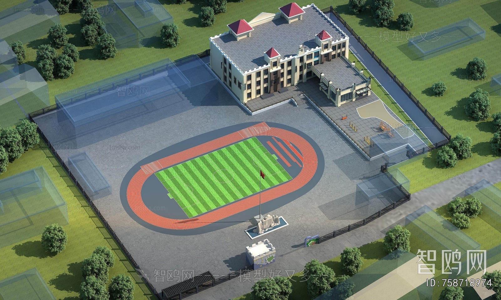 European Style School Building