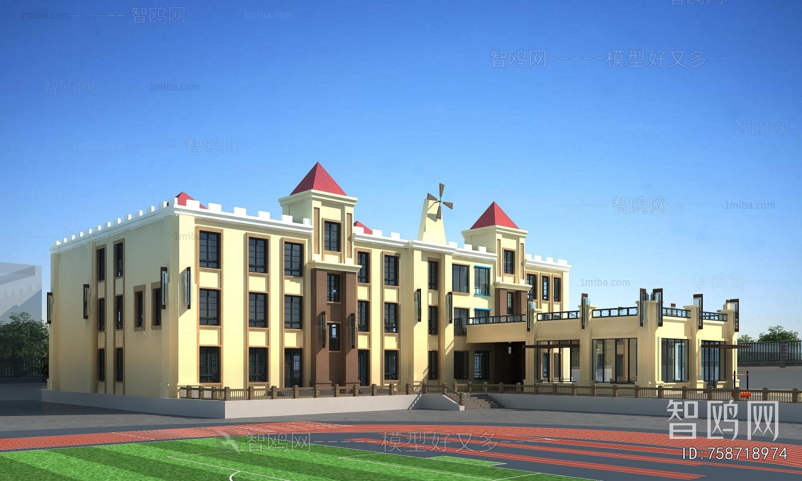 European Style School Building