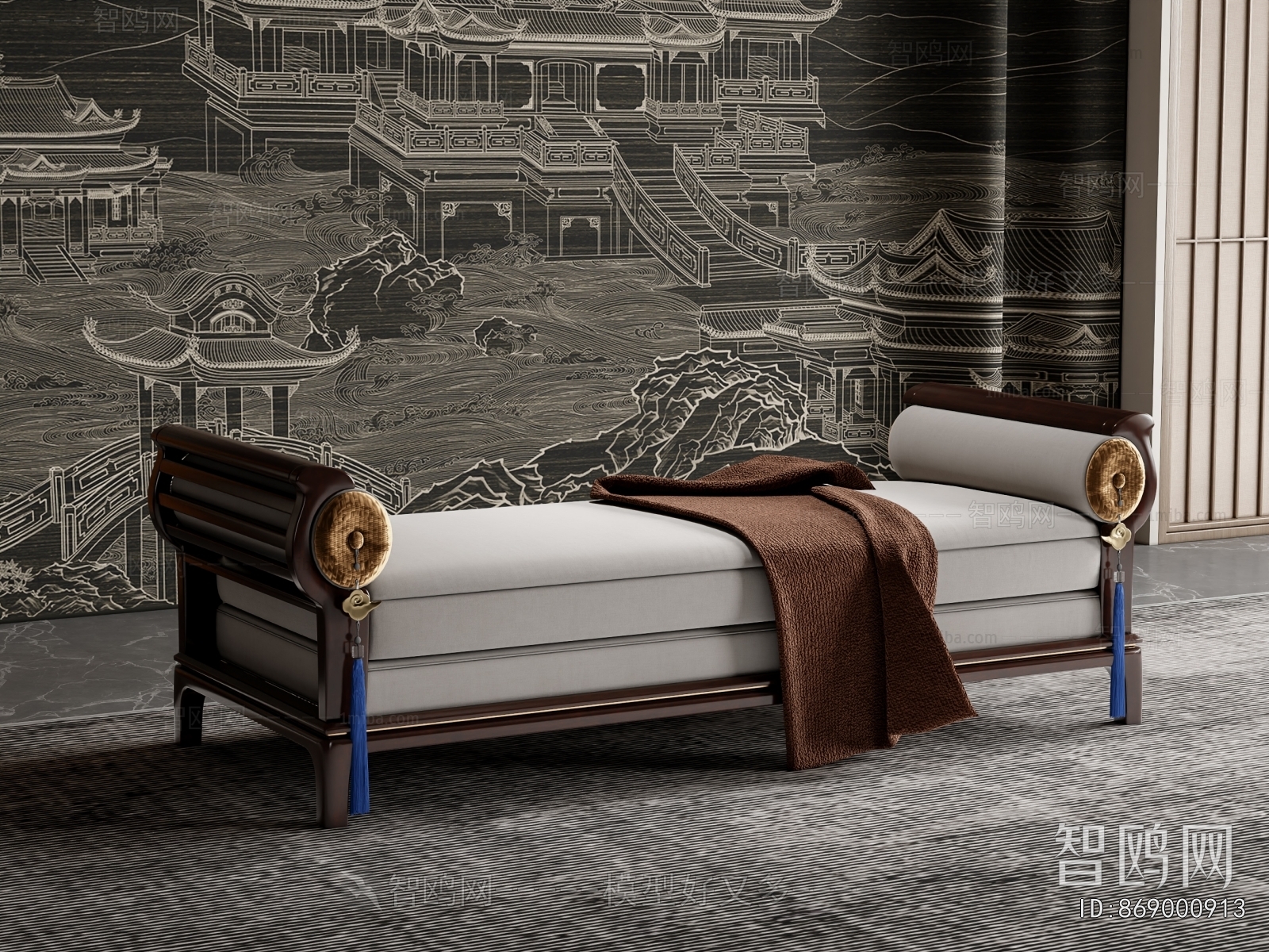 New Chinese Style Bench