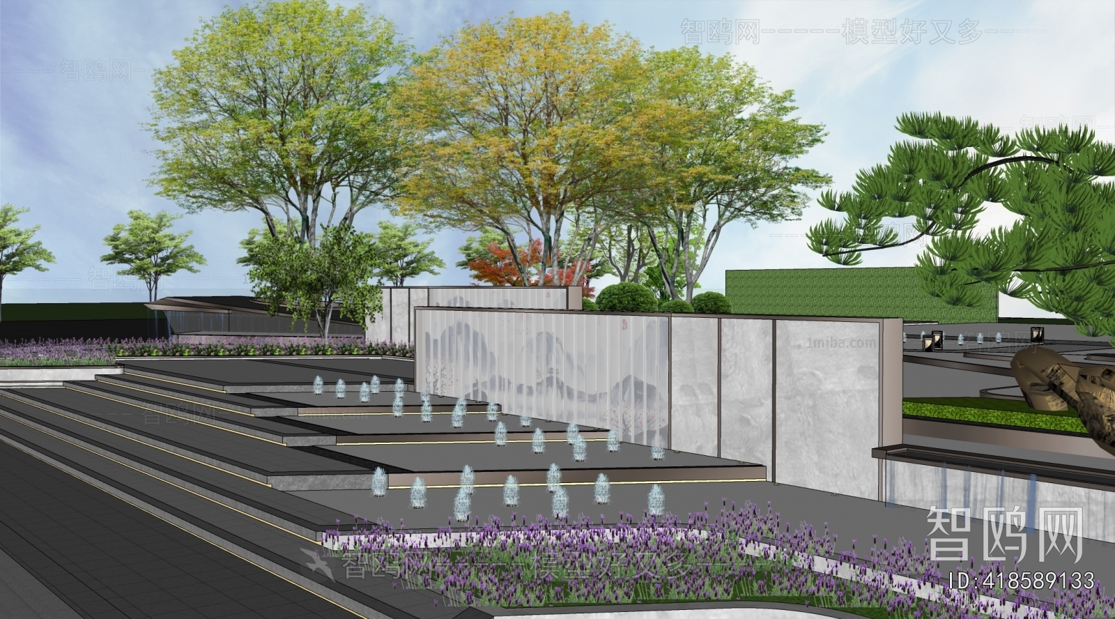 New Chinese Style Landscape Wall