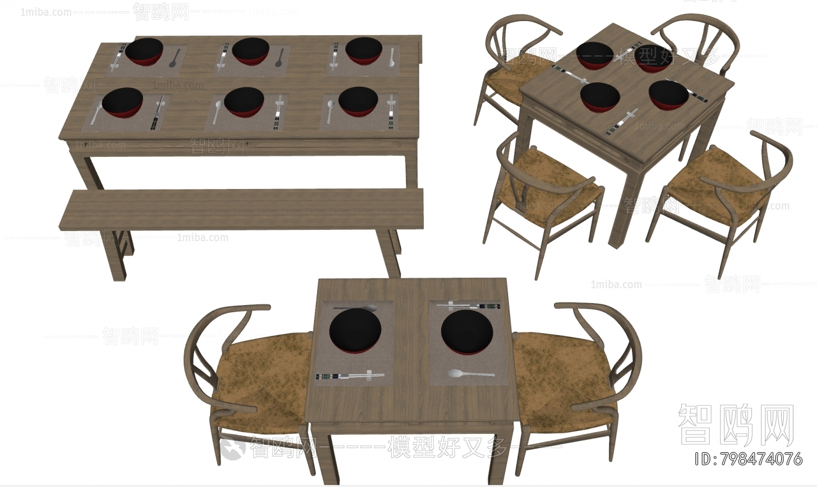 New Chinese Style Dining Table And Chairs