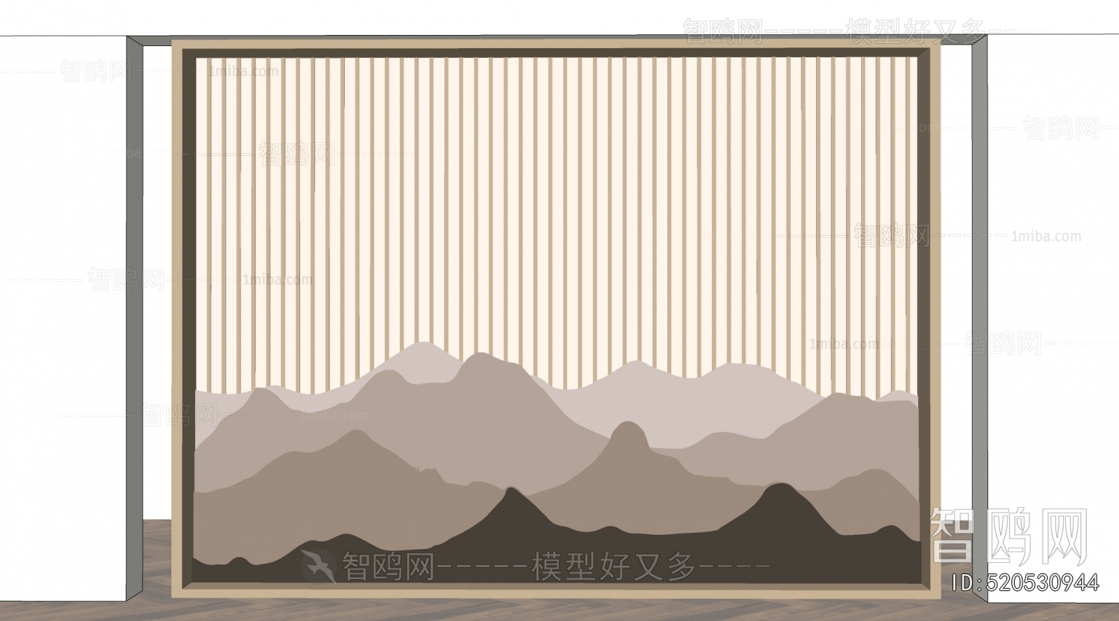 New Chinese Style TV Wall