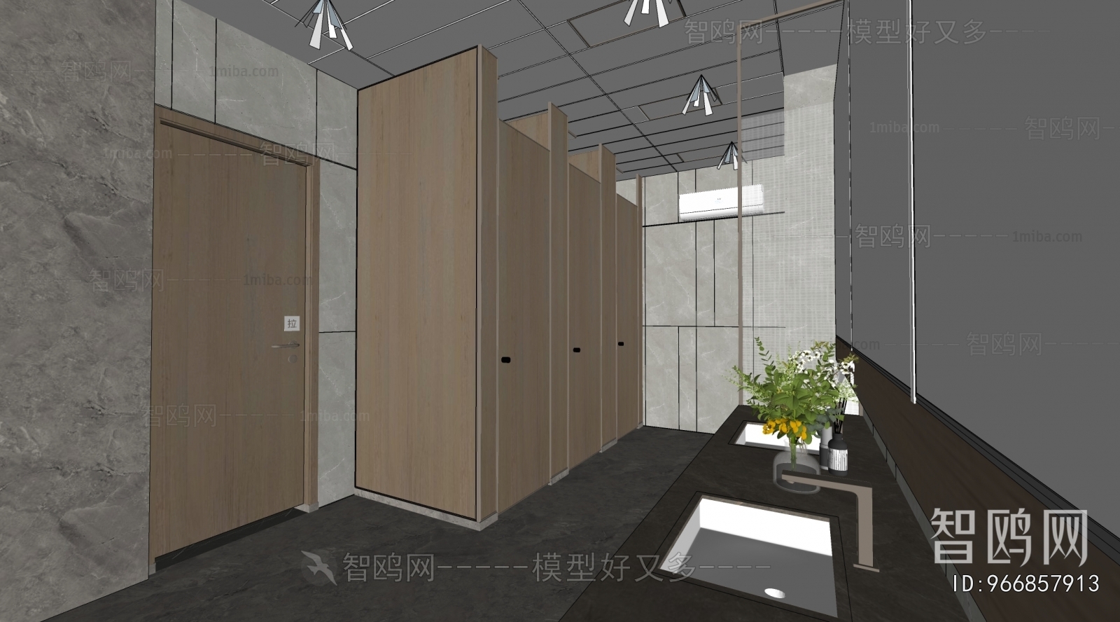 Modern Public Toilet