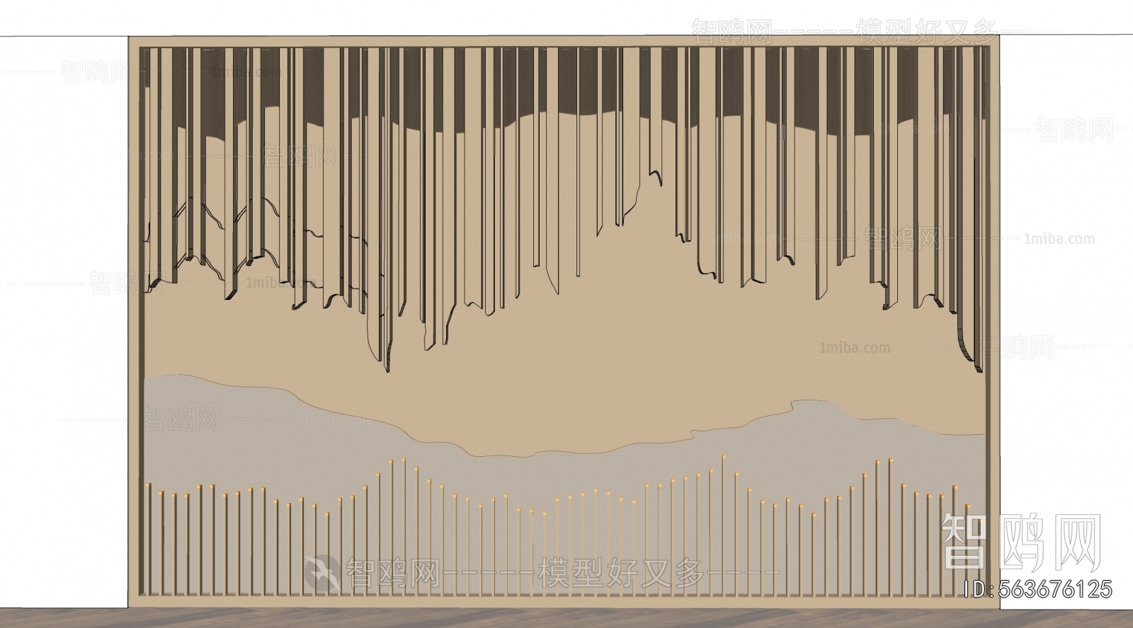 New Chinese Style TV Wall