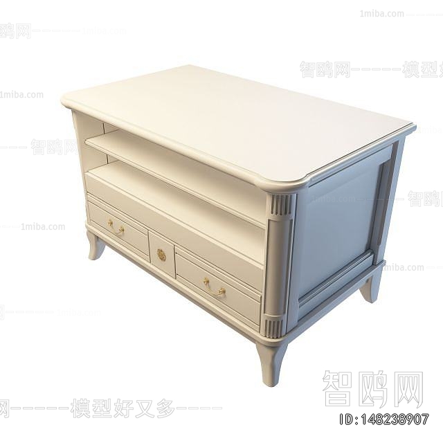 European Style Bedside Cupboard