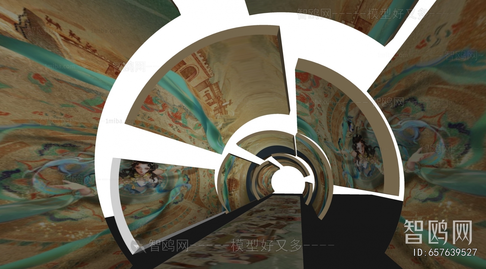 New Chinese Style Sculpture Sketch