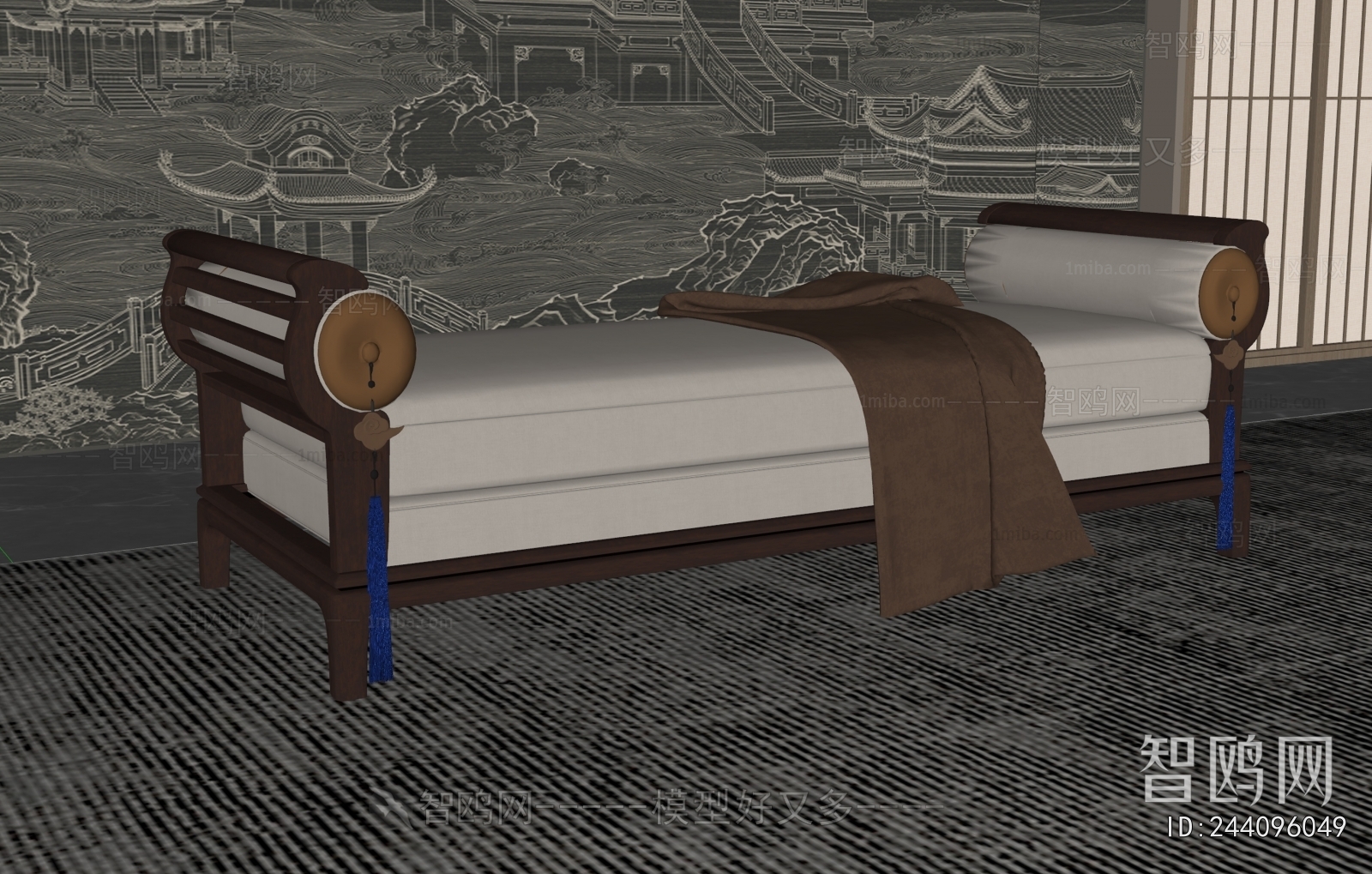 New Chinese Style Sofa Stool