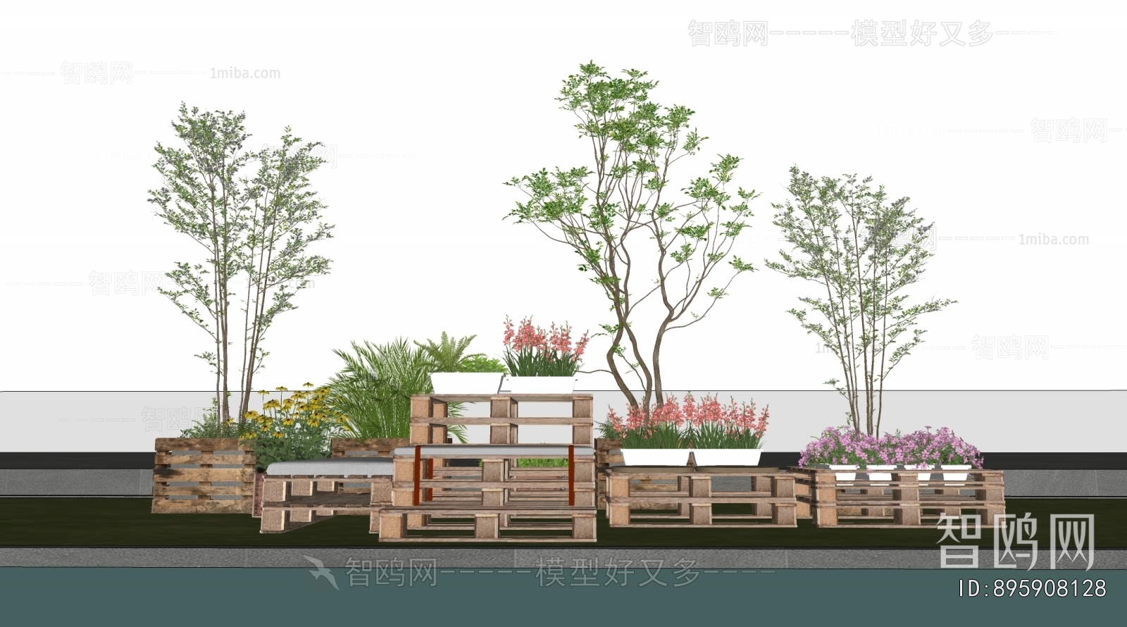 Modern Flower Bed, Flower Bowl, Flower Box