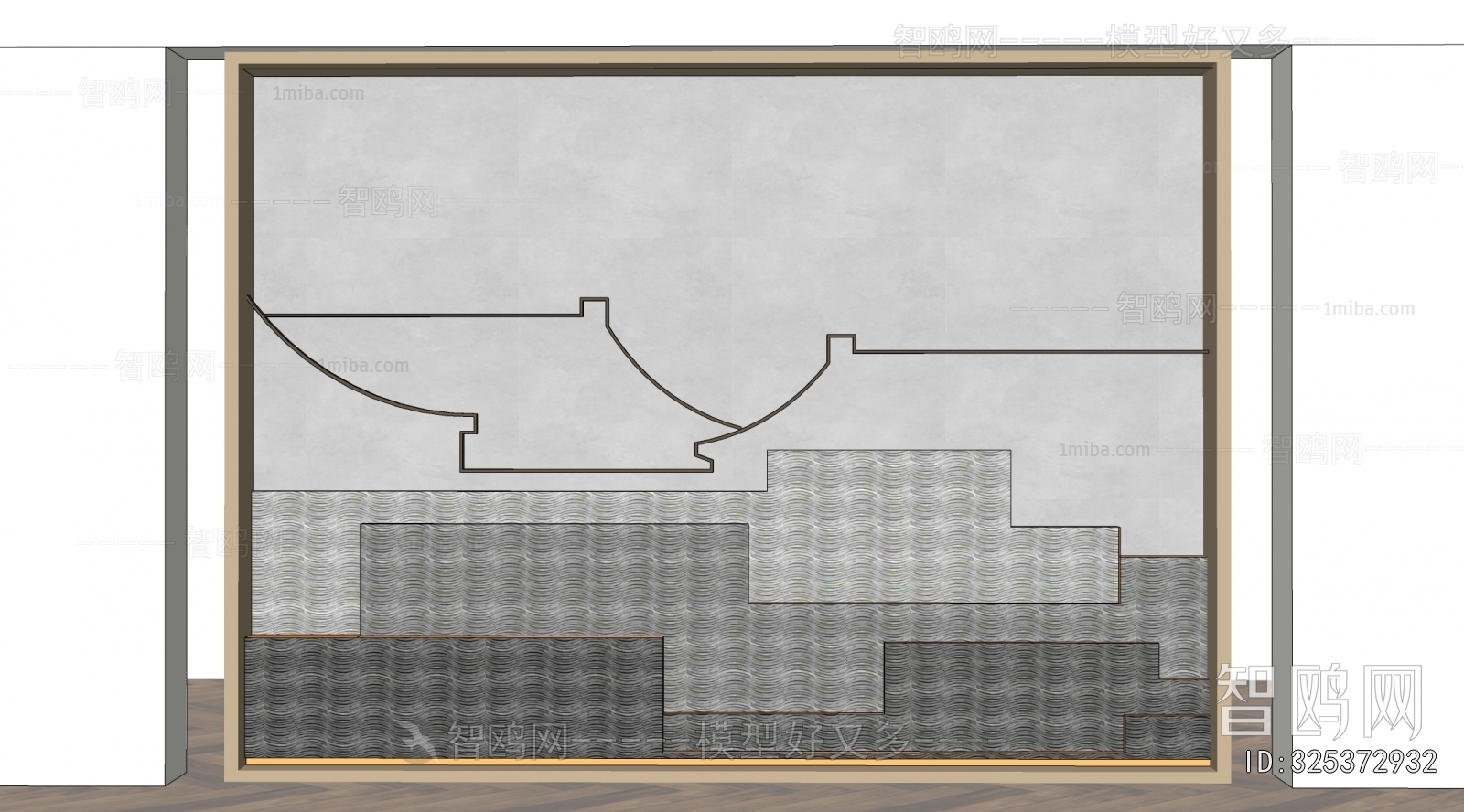 New Chinese Style TV Wall