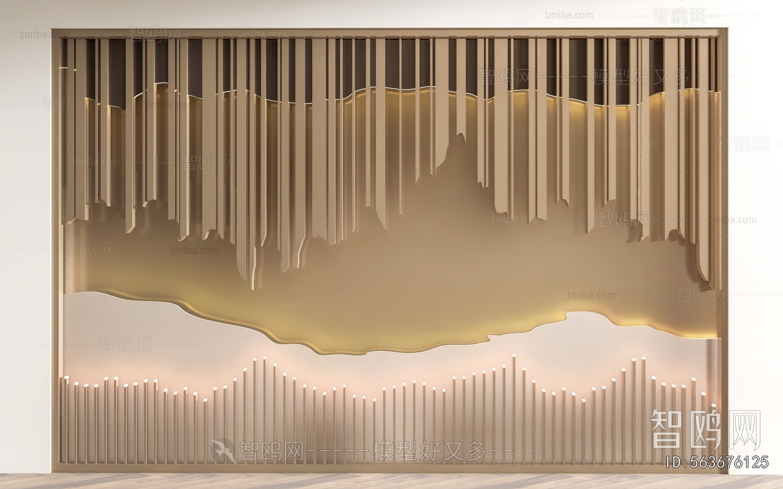 New Chinese Style TV Wall