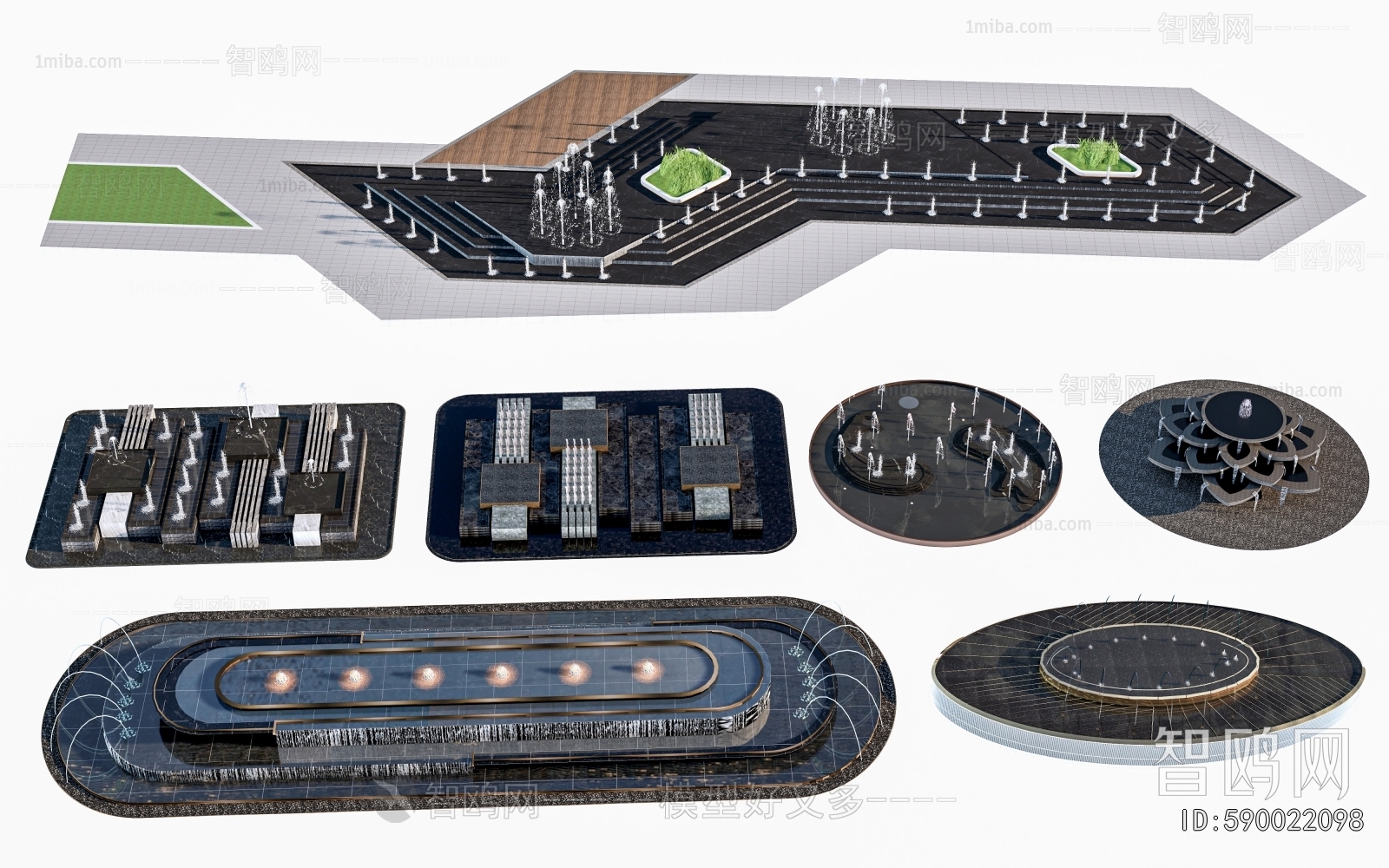 Modern Rockery Waterscape