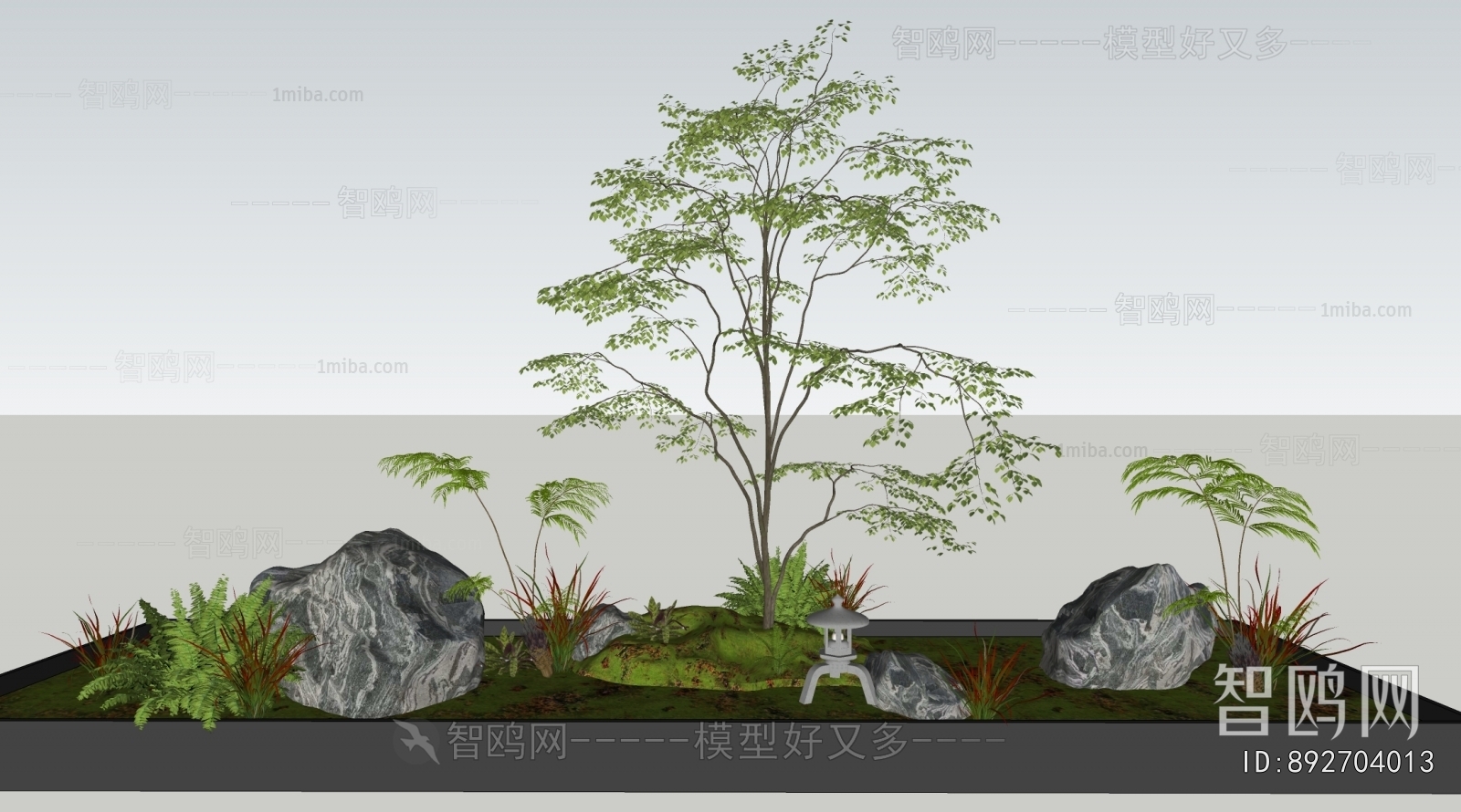 New Chinese Style Plant Landscaping