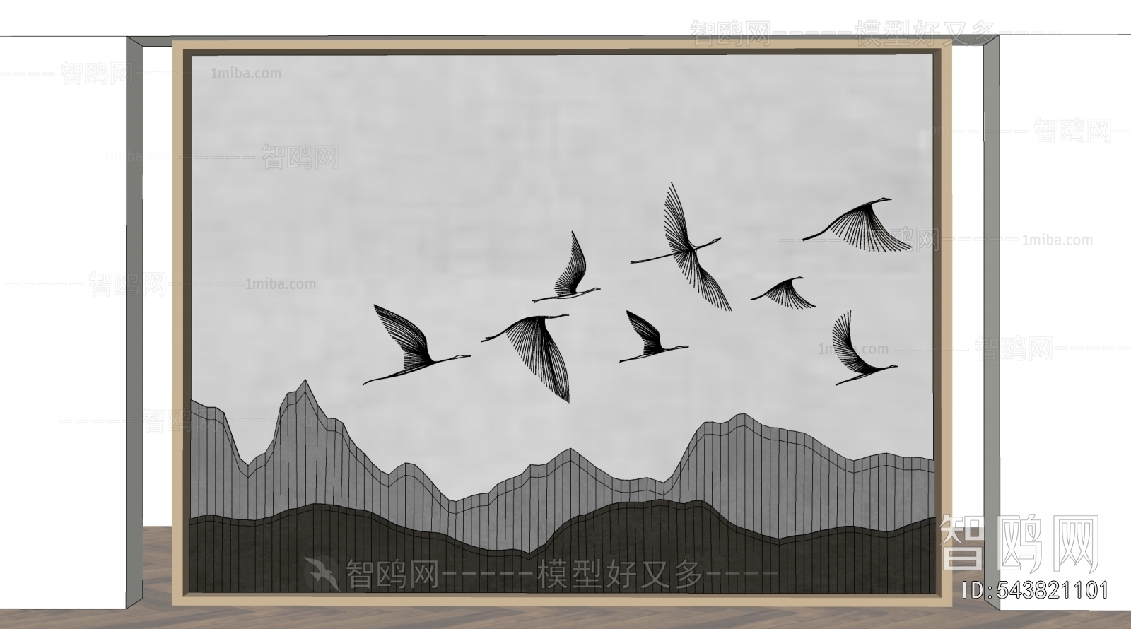 New Chinese Style TV Wall