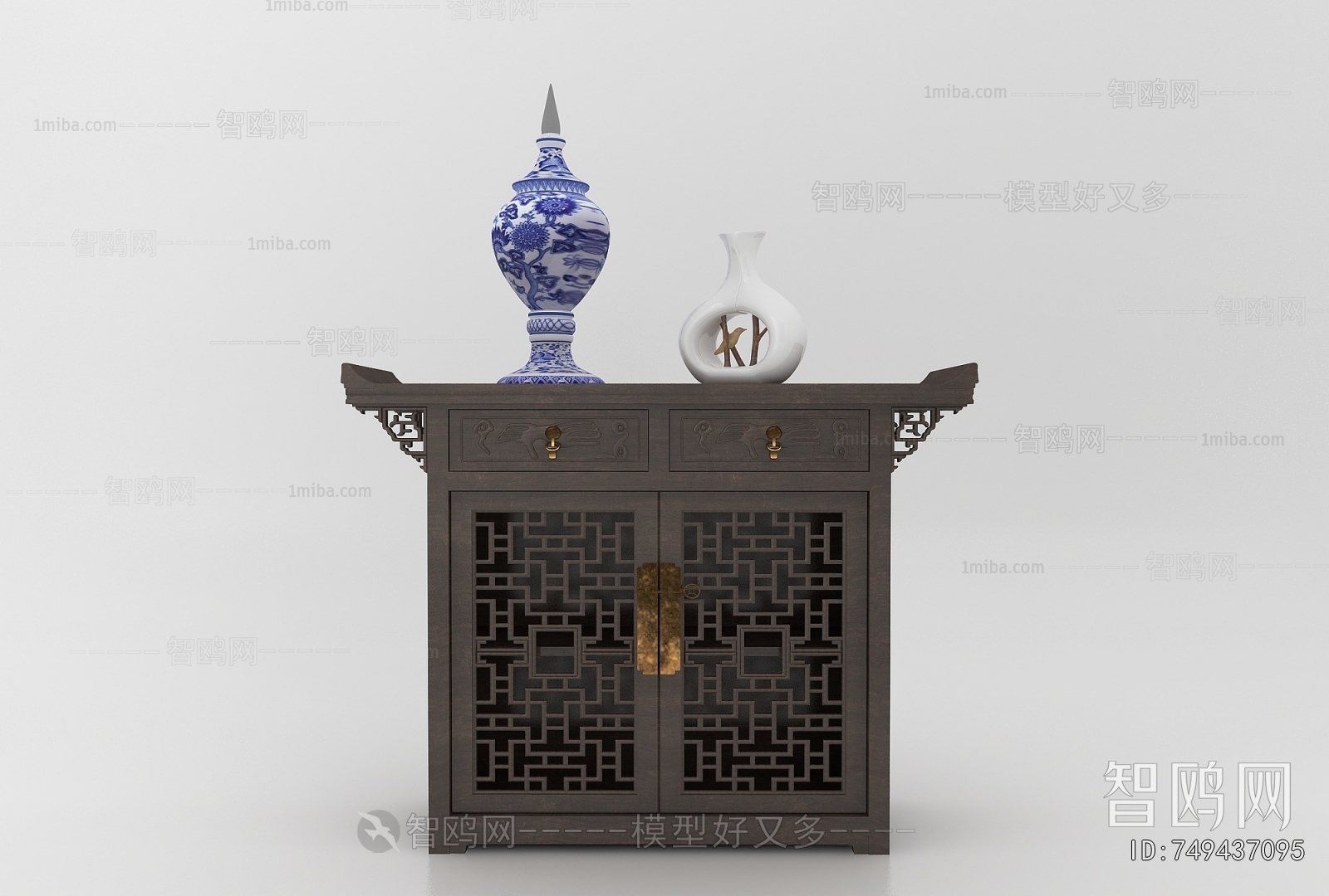 New Chinese Style Entrance Cabinet