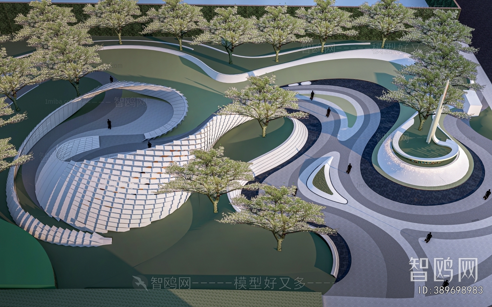 Modern Park Landscape