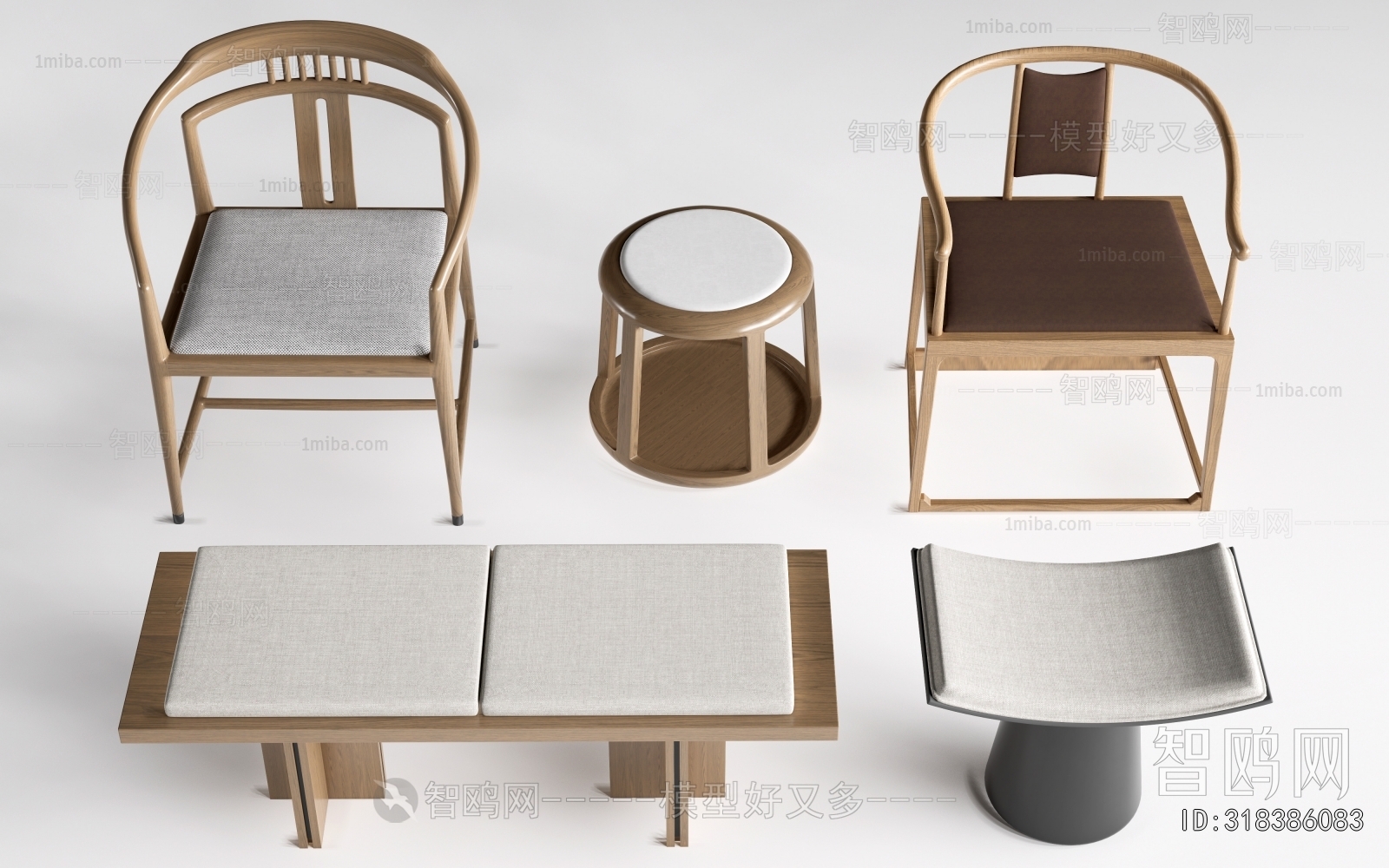 New Chinese Style Lounge Chair