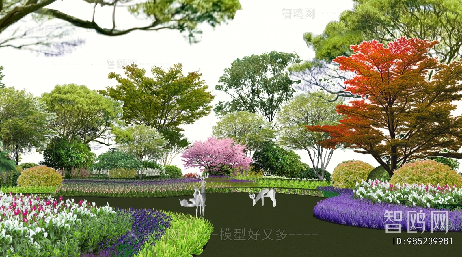 Modern Park Landscape