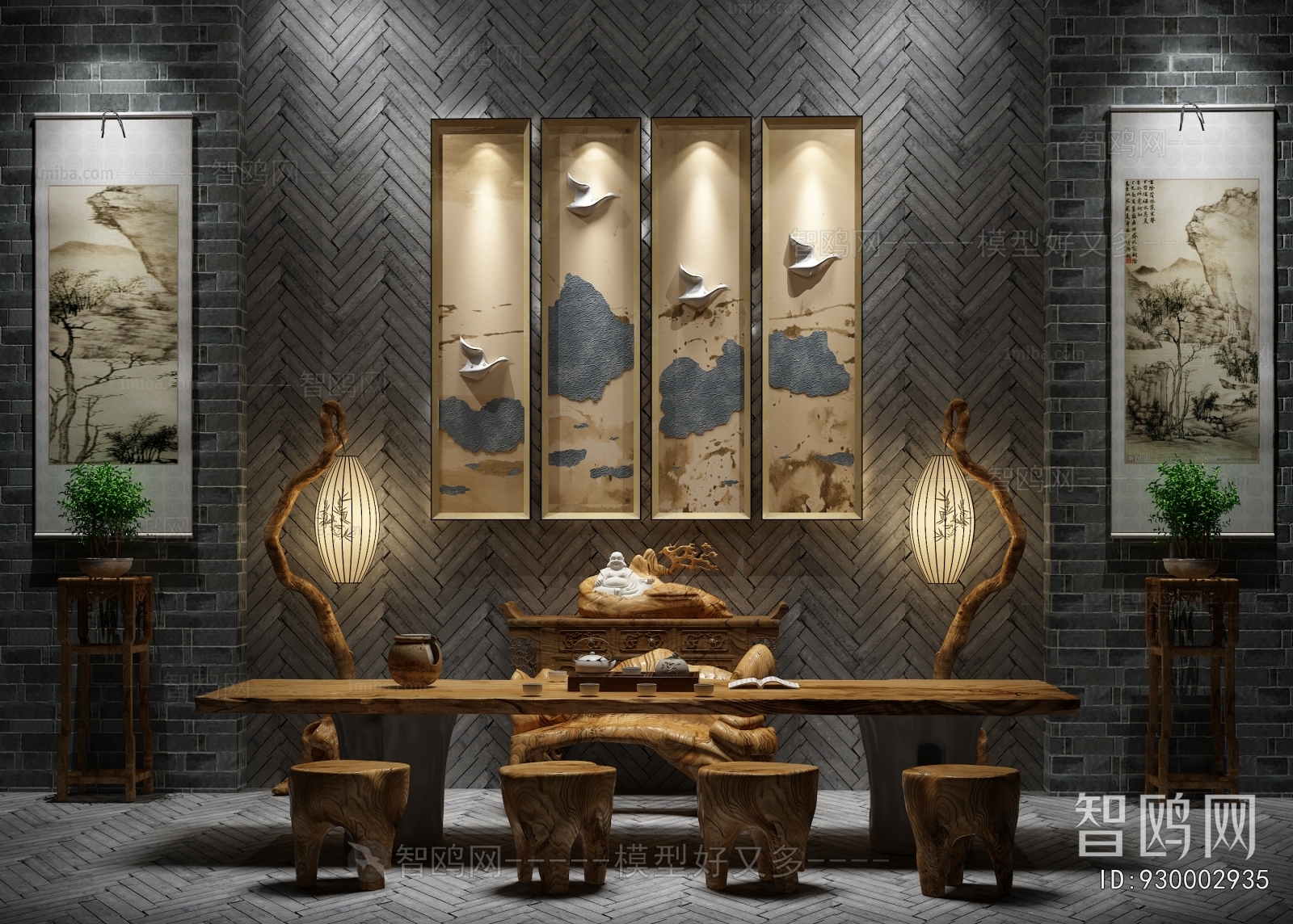 Chinese Style Tea Tables And Chairs