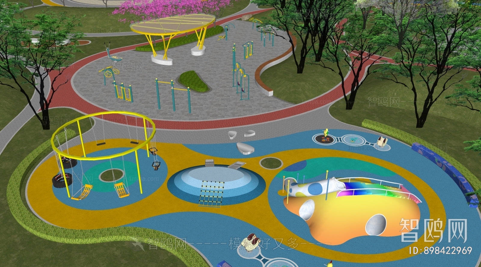 Modern Park Landscape