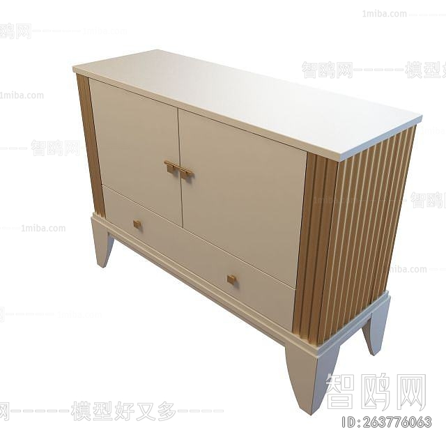 Simple European Style Side Cabinet