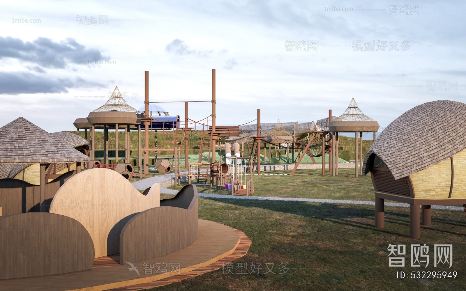 Modern Park Landscape