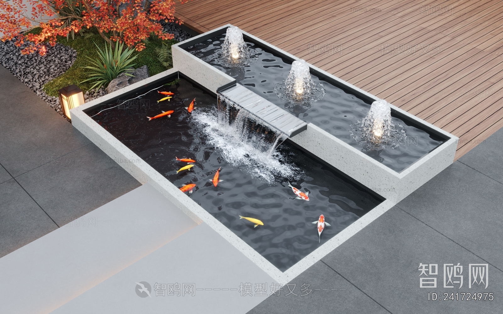 Modern Rockery Waterscape