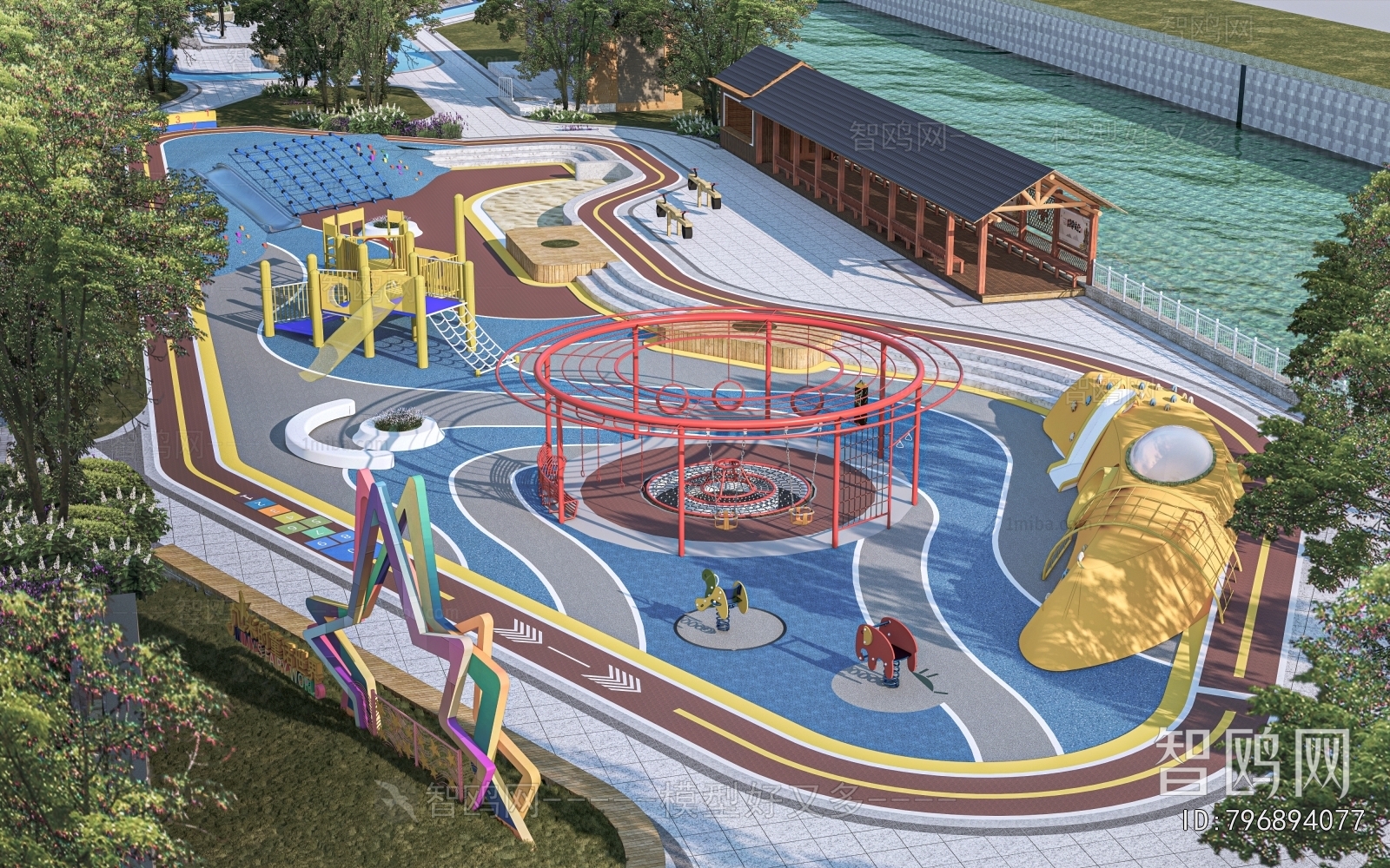 Modern Park Landscape