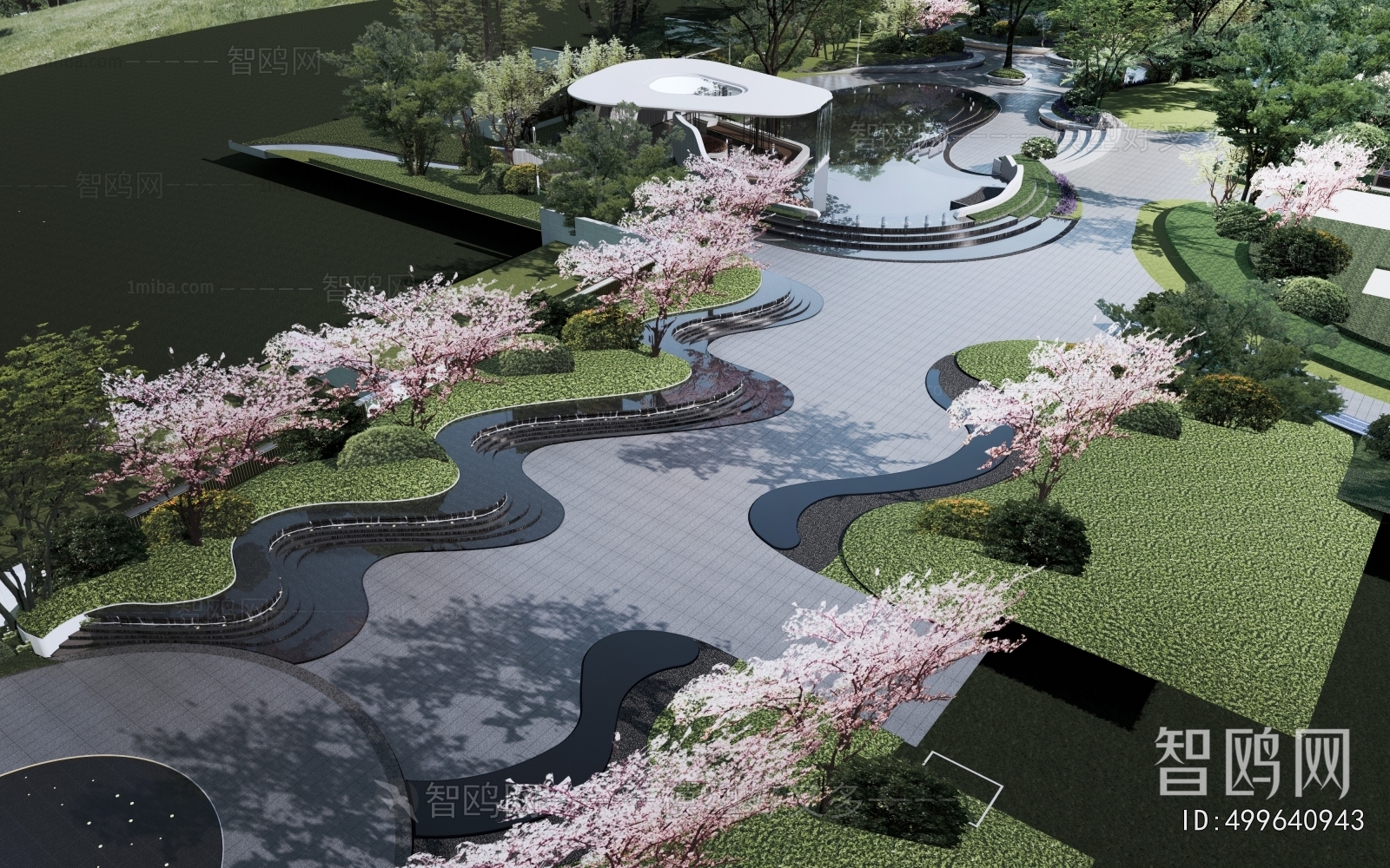 Modern Park Landscape