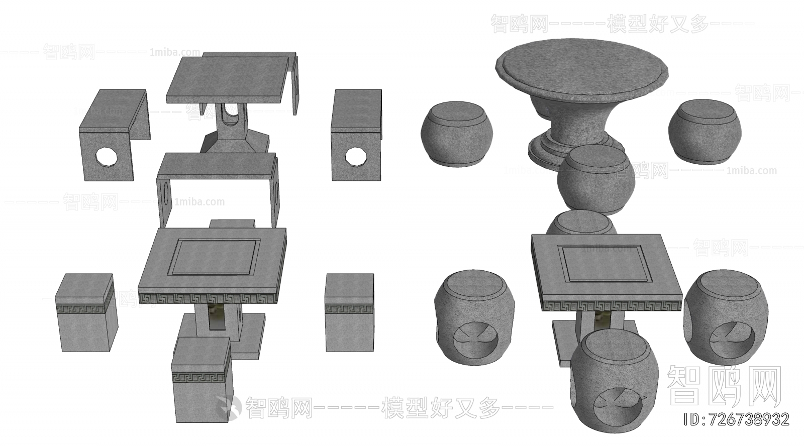 New Chinese Style Outdoor Tables And Chairs