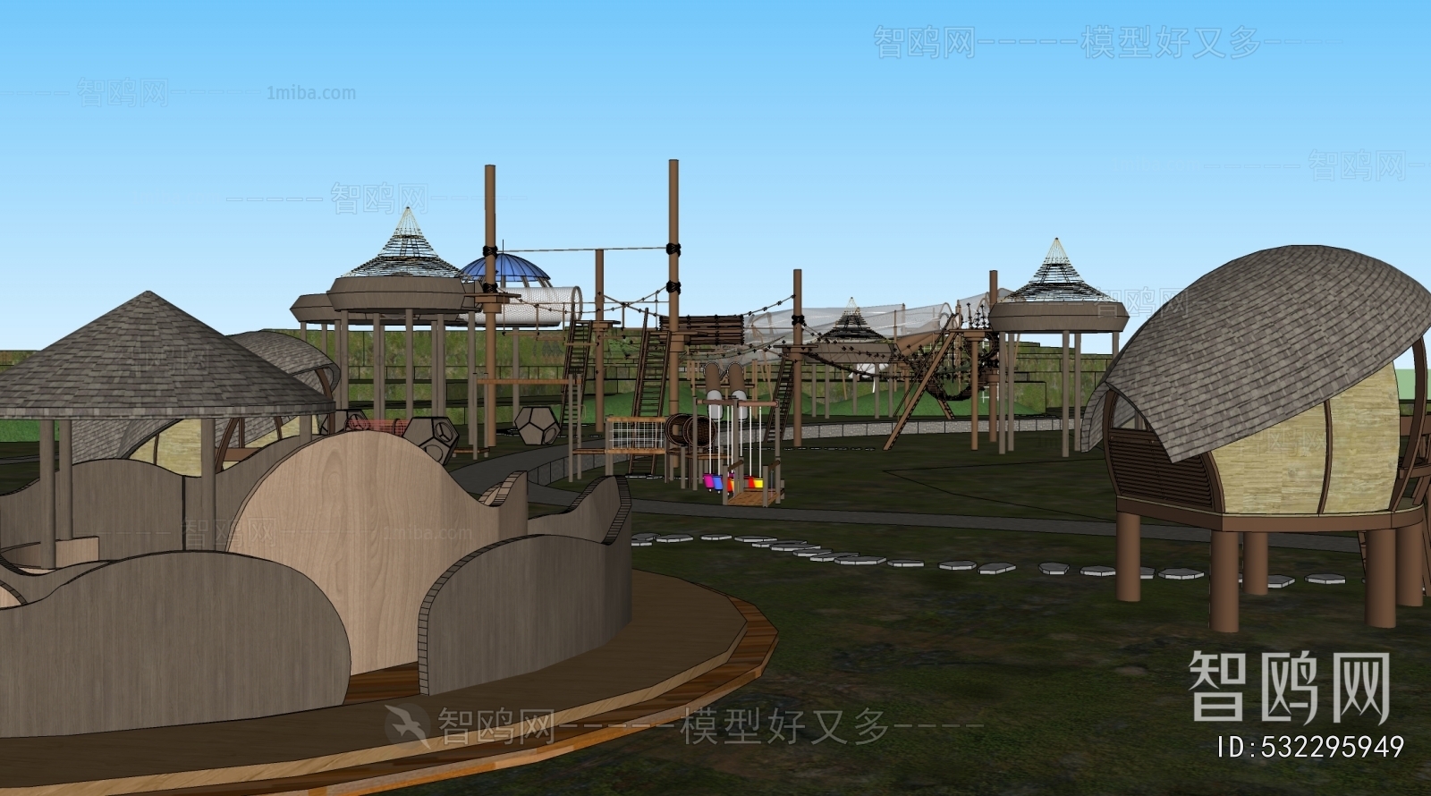 Modern Park Landscape