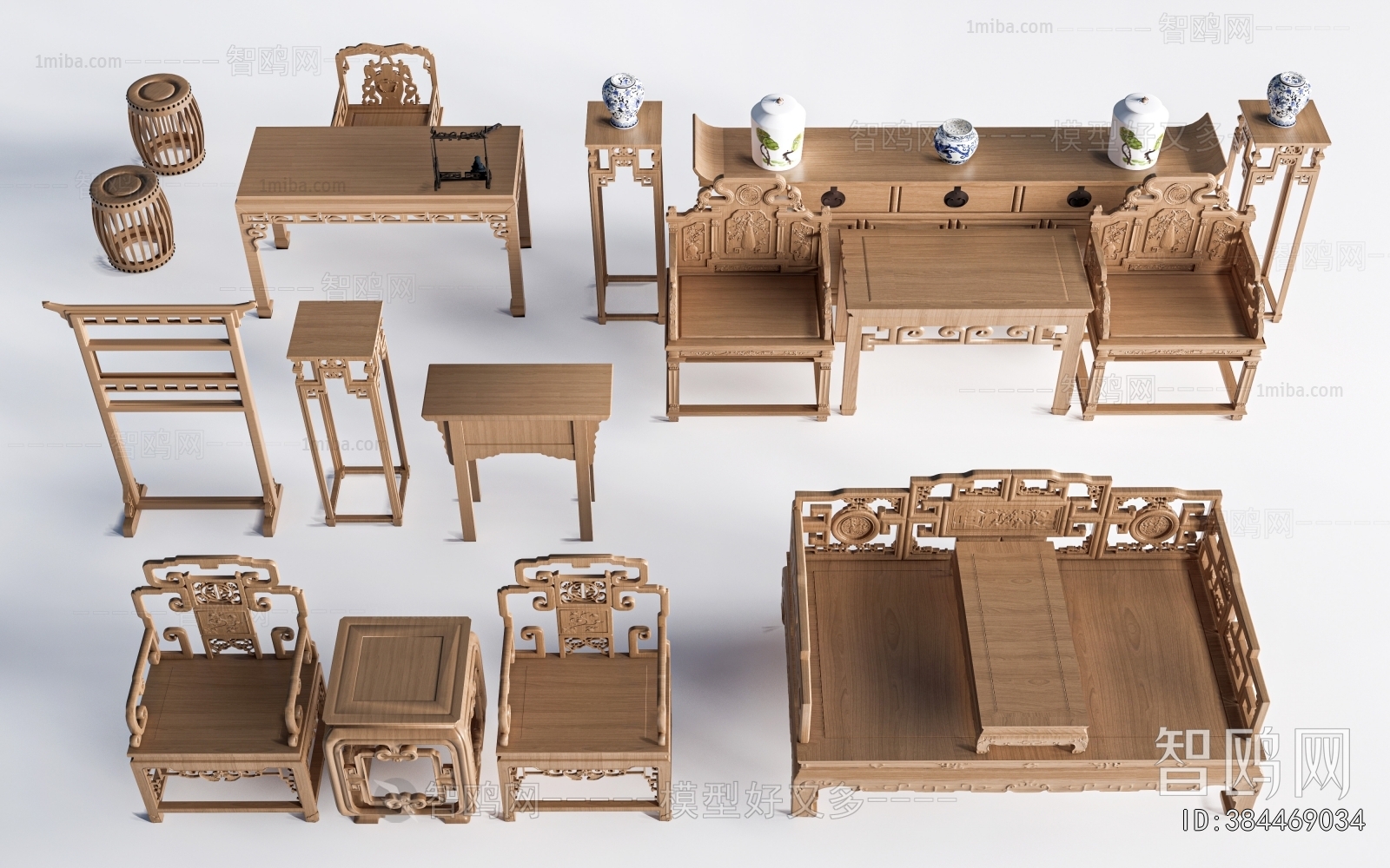 New Chinese Style Lounge Chair