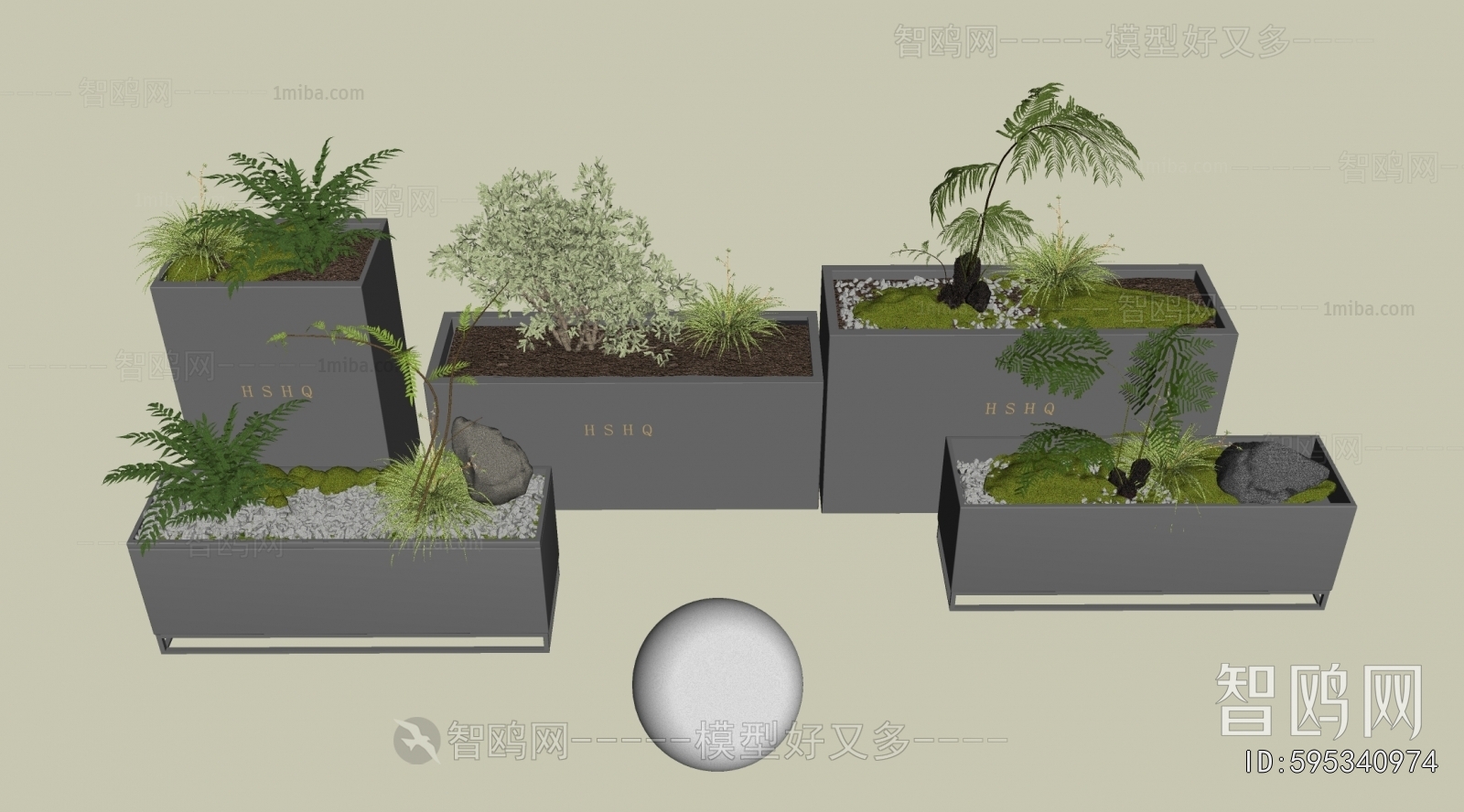 Modern Flower Bed, Flower Bowl, Flower Box